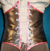 silver cincher, pink trim, reversible, front view